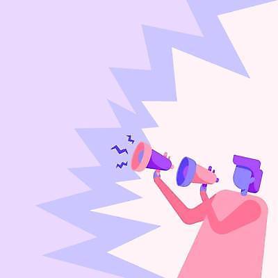 EPS 해외이미지 디자인 남자 백그라운드 컨셉 일러스트 비즈니스 한명 들기 상반신 성인 확성기 외침 잡기 비즈니스맨 발표 메시지 성인남자한명만 카피스페이스 해외일러스트 1 모션 사람 소리 공백 직장인 남자한명만 성인남자만 파일형식 벡터 이미지허브