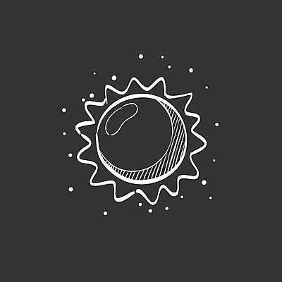 EPS 해외이미지 일러스트 사람없음 태양 검은색 해외일러스트 자연요소 컬러 파일형식 벡터 이미지허브