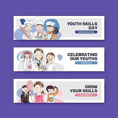 EPS 해외이미지 템플릿 배너 교육 남자 가로배너 일러스트 청소년 웃음 들기 여러명 상반신 요리사 간호사 의사 흰색 비즈니스우먼 프라이팬 미용사 과학자 거품기 장래희망 직업체험 반죽밀대 제빵사 십대만 배너세트 해외일러스트 직업 여자 컬러 과학 다수 비즈니스 모션 주방용품 표정 사람 가로 세트 의료진 직장인 체험학습 밀대 학자 파일형식 벡터 이미지허브