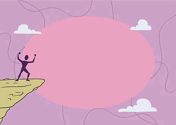 EPS 해외이미지 백그라운드 일러스트 프레임 사람모양 절벽 카피스페이스 해외일러스트 모양 공백 파일형식 벡터 이미지허브