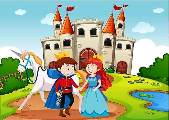 EPS 해외이미지 동물 캐릭터 어린이 백그라운드 일러스트 상상 동화 생물 이야기 사람 풍경 여러명 야외 건물 컬러풀 환경 탑 궁전 성 만화 땅 장면 공상 왕국 전설 가상 해외일러스트 일러캐릭터 건축물 컬러 다수 고건축 파일형식 벡터 이미지허브