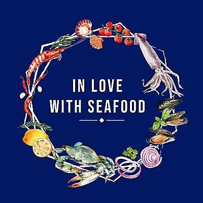 EPS 해외이미지 일러스트 고추 조개 새우 프레임 타이포그라피 사람없음 파란색 게 레몬 해산물 오징어 홍합 적양파 프레임일러스트 해외일러스트 문자 컬러 채소 과일 양파 어패류 연체동물 갑각류 수중동물 파일형식 벡터 이미지허브