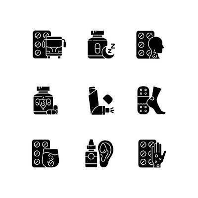 EPS 해외이미지 클립아트 디자인 실루엣 컨셉 일러스트 부분 건강 치료 세트 픽토그램 알약 약 검은색 웹 어둠 추위 플랫 질병 약국 수집 가득함 심볼 심플 처방 팩 안심 고립 고체 상형문자 석고 엘리먼트 치료제 항목 활자 해외일러스트 문자 컬러 인터넷 의학 촬영기법 화장품 활자판 파일형식 벡터 뷰티 화장용품 인쇄판 미용용품 인쇄 오브젝트 이미지허브