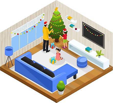 EPS 해외이미지 여자 남자 별 화분 어린이 거실 일러스트 창문 가족 조명 선반 서기 들기 소년 성인 일상 책 세명 선물상자 소파 크리스마스트리 공간 무릎꿇기 아이소메트릭 꾸미기 알전구 해외일러스트 자연요소 가구 크리스마스 의자 전구 관계 모션 선물 사람 라이프 상자 파일형식 벡터 이미지허브