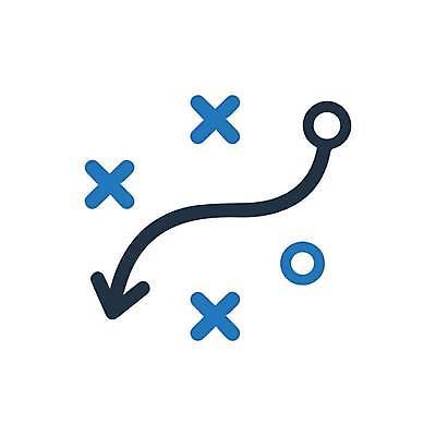 EPS 해외이미지 화살표 일러스트 비즈니스 설계 사람없음 계획 X 전략 O 경영 해외일러스트 알파벳 컨셉 파일형식 벡터 이미지허브