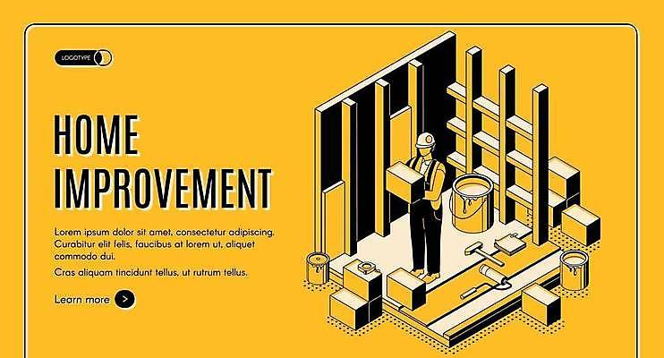 EPS 해외이미지 전신 남자 일러스트 벽돌 노동자 공사 한명 서기 들기 성인 타이포그라피 노란색 페인트 안전모 페인트통 아이소메트릭 공사인부 성인남자한명만 건설근로자 해외일러스트 직업 문자 1 컬러 모션 건설업 통 사람 헬멧 안전장비 남자한명만 성인남자만 파일형식 벡터 이미지허브