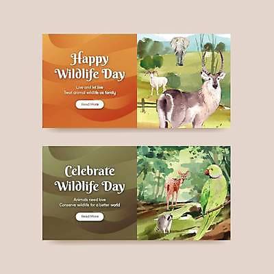 EPS 해외이미지 동물 야생동물 일러스트 코끼리 사람없음 초록색 주황색 영양 동물보호 너구리 가젤 야생동물보호 해외일러스트 컬러 포유류 사회이슈 파일형식 벡터 이미지허브