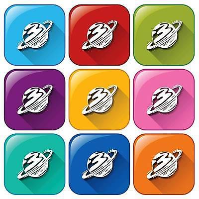 EPS 해외이미지 일러스트 버튼 사람없음 컬러풀 행성 해외일러스트 컬러 우주 파일형식 벡터 이미지허브