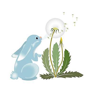 EPS 해외이미지 일러스트 사람없음 귀여움 토끼 만화 토끼캐릭터 민들레홀씨 해외일러스트 동물캐릭터 컨셉 포유류 반려동물 민들레 파일형식 벡터 이미지허브