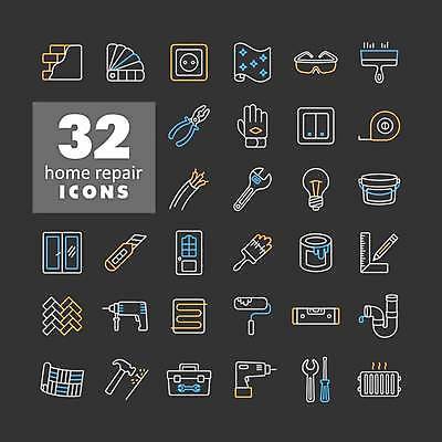 EPS 해외이미지 장갑 일러스트 창문 벽지 벽돌 고글 건물 검은색 어둠 페인트 붓 못 드라이버 팔레트 칼 수리 콘센트 망치 사인 파이프 롤 펜치 룰렛 라디에이터 미장 송곳 해외일러스트 건축물 잡화 컬러 게임 공구 파일형식 벡터 이미지허브