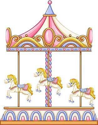 EPS 해외이미지 일러스트 사람없음 놀이공원 즐거움 회전목마 해외일러스트 감정 테마파크 놀이기구 파일형식 벡터 이미지허브