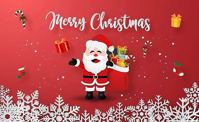 EPS 해외이미지 크리스마스 겨울 일러스트 사람없음 산타클로스 눈 페이퍼아트 산타캐릭터 해외일러스트 일러캐릭터 자연요소 캐릭터 계절 기념일 날씨 파일형식 벡터 이미지허브