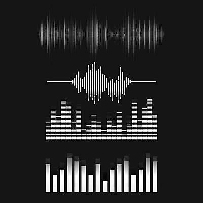 EPS 해외이미지 선 음악 일러스트 사람없음 그래픽 빛 세트 볼륨 웨이브 파장 이퀄라이저 사운드웨이브 해외일러스트 문화예술 소리 파일형식 벡터 이미지허브