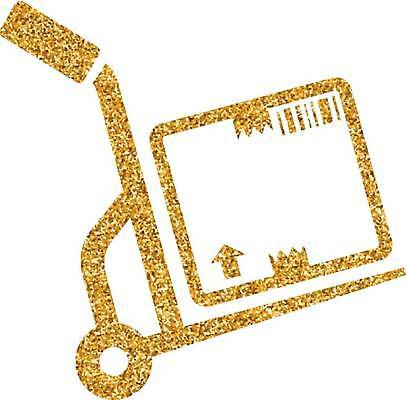 EPS 해외이미지 일러스트 사람없음 반짝임 택배상자 금박 짐수레 더스트파티클 해외일러스트 모션 상자 수레 택배 파일형식 벡터 이미지허브