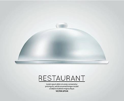 EPS 해외이미지 일러스트 쟁반 사람없음 주방 레스토랑 회색 쟁반덮개 해외일러스트 컬러 식당 덮개 파일형식 벡터 이미지허브