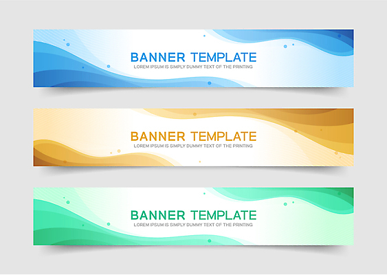 템플릿 배너템플릿 가로배너 백그라운드 곡선 사각프레임 사람없음 가로 초록색 파란색 노란색 현수막 웨이브 그라데이션 배너세트 AI파일 배너 선 컬러 프레임 세트 사각형 파일형식 벡터