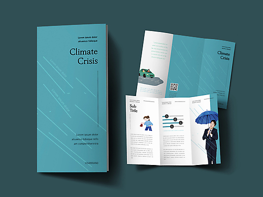 템플릿 표지디자인 여자 표지 남자 내지 리플렛 우산 3단접지 자동차 들기 정장 팜플렛 여러명 상반신 성인 30대 한국인 흰색 비즈니스맨 비 홍수 자연재해 청록색 폭우 QR코드 호우 성인만 인디자인 INDD 호우주의보 기후위기 이미지템플릿 자연요소 옷 육상교통 컬러 다수 비즈니스 모션 날씨 사람 동양인 장년 직장인 비_날씨 재해 위기 파일형식