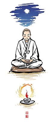 전신 PSD 남자 불교 일러스트 캘리그라피 촛불 밤하늘 붓터치 방석 한명 앉기 성인 눈감음 보름달 기도 야간 한복 승려 동양화 번짐 낙관 수행 불도 성인남자한명만 차분 국내일러스트 자연요소 1 한국전통 종교 컨셉 초 모션 하늘 미술 사람 달 전통의상 성직자 남자한명만 성인남자만 파일형식 효과