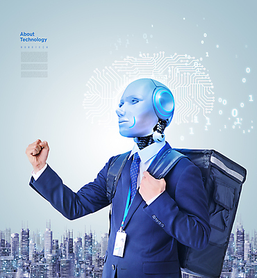 PSD 편집이미지 가방 정장 빌딩 상반신 사람없음 파이팅 주먹 회색 잡기 도시 비즈니스맨 사원증 휴머노이드 이미지편집 잡화 옷 남자 컬러 비즈니스 모션 건물 직장인 로봇 파일형식