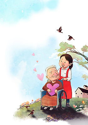 전신 PSD 응시 여자 할아버지 노년 남자 두마리 일러스트 안기 하늘 사랑 서기 성인 두명 앞치마 산책 하트 잡기 봉사 간호 사회복지 휠체어 노인복지 참새 요양원 노인요양 요양보호사 고령화 독거노인 국내일러스트 모양 직업 시선 감정 2 모션 조류 휴식 사람 도움 사회이슈 복지 요양 파일형식