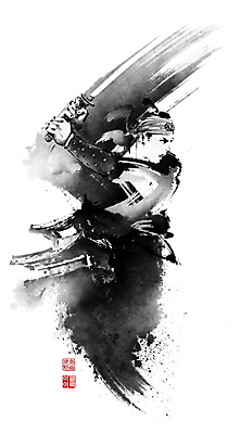 PSD 한국전통 남자 일러스트 캘리그라피 붓터치 한옥 한명 들기 상반신 성인 머리띠 칼 공격 한복 조선시대 동양화 번짐 낙관 무사 갑옷 성인남자한명만 국내일러스트 1 전통 고건축 장신구 모션 한국 미술 사람 역사 보호장비 전통의상 남자한명만 성인남자만 파일형식 효과