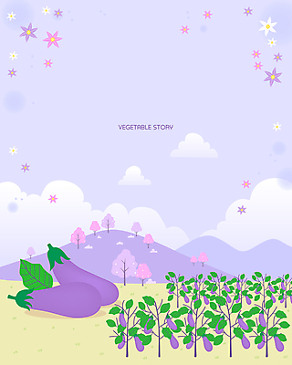 나무 구름 꽃 백그라운드 잎 밭 일러스트 하늘 가지 사람없음 농작물 보라색 언덕 유기농 가지꽃 국내일러스트 AI파일 자연요소 식물 웰빙 컬러 농업 채소 파일형식 벡터