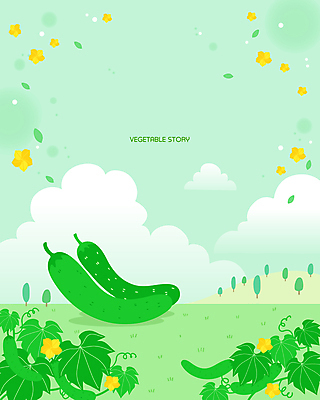 나무 구름 꽃 백그라운드 잎 일러스트 하늘 오이 사람없음 초록색 농작물 덩굴 언덕 유기농 오이밭 국내일러스트 AI파일 자연요소 식물 웰빙 컬러 밭 농업 채소 파일형식 벡터