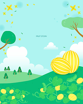 나무 구름 하늘색 백그라운드 일러스트 하늘 사람없음 농작물 나뭇가지 덩굴 언덕 유기농 참외 참외밭 참외꽃 과채 국내일러스트 AI파일 자연요소 식물 웰빙 꽃 밭 농업 채소 과일 파란색 파일형식 벡터
