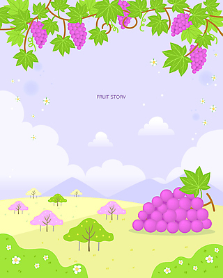 구름 꽃 백그라운드 일러스트 하늘 포도 산 사람없음 농작물 보라색 풀 언덕 유기농 포도나무 포도넝쿨 포도잎 국내일러스트 AI파일 자연요소 식물 웰빙 컬러 잎 농업 과일 덩굴 과일나무 파일형식 벡터