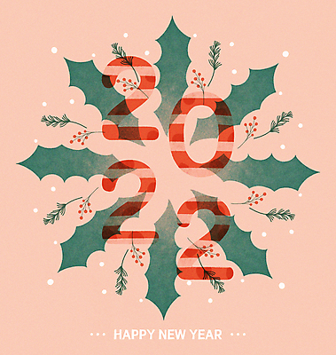 PSD 크리스마스 일러스트 나뭇잎 새해 프레임 타이포그라피 사람없음 초록색 눈 호랑이띠 해피뉴이어 호랑가시나무열매 2022년 코랄 임인년 국내일러스트 자연요소 문자 기념일 열매 컬러 잎 날씨 새해인사 십이지신 호랑이 연도 파일형식