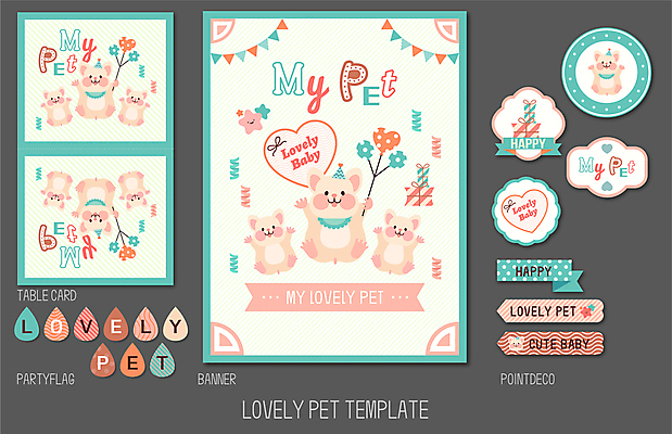 별 리본 스티커 여러마리 일러스트 사람없음 선물상자 반려동물 세트 귀여움 하트 햄스터 하트풍선 가랜드 민트색 베이지색 국내일러스트 AI파일 카드프레임 자연요소 모양 동물 컬러 다수 컨셉 프레임 선물 상자 설치류 파티용품 풍선 파일형식 벡터