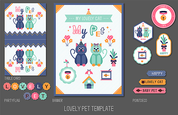 리본 화분 스티커 여러마리 일러스트 우산 사람없음 파란색 반려동물 세트 귀여움 고양이 방울 하트풍선 가랜드 반려묘 애묘용품 캔사료 캣하우스 국내일러스트 반려용품 고양이목걸이 AI파일 카드프레임 동물 컬러 다수 컨셉 포유류 프레임 장식 하트 먹이 오브젝트 파티용품 풍선 파일형식 벡터