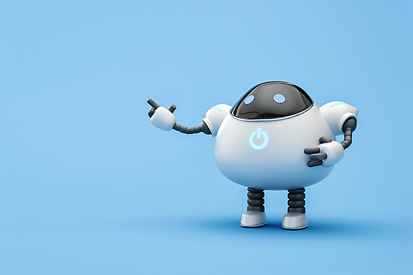 PSD 편집 편집이미지 안내 3D캐릭터 정보기술 서기 사람없음 파란색 3D 손들기 가리킴 상담원 로봇 디지털합성 상담 편집소스 채팅봇 AI_인공지능 편집3D 캐릭터 컬러 모션 기술 손짓 사무원 파일형식