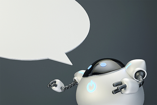 PSD 편집 편집이미지 말풍선 프레임 3D캐릭터 정보기술 말하기 사람없음 3D 회색 로봇 디지털합성 편집소스 채팅봇 AI_인공지능 편집3D 캐릭터 컬러 모션 기술 파일형식