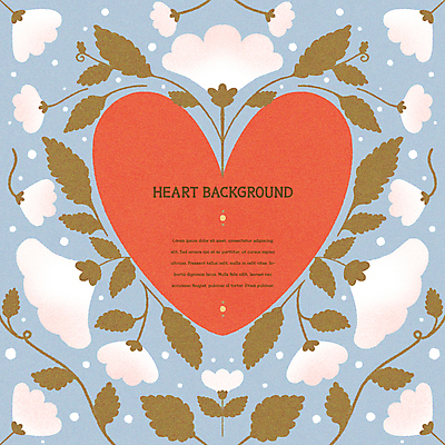 PSD 꽃 하늘색 잎 일러스트 사랑 사람없음 빨간색 봄 하트 하트백그라운드 감성 잎줄기 하트프레임 국내일러스트 카드프레임 모양 식물 계절 감정 줄기 컬러 백그라운드 컨셉 프레임 파란색 파일형식