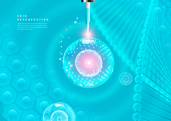 PSD 편집이미지 세포 사람없음 파란색 뷰티 물방울 DNA 스포이트 피부관리 스킨케어 회복 이미지편집 컬러 컨셉 생명공학 피펫 파일형식