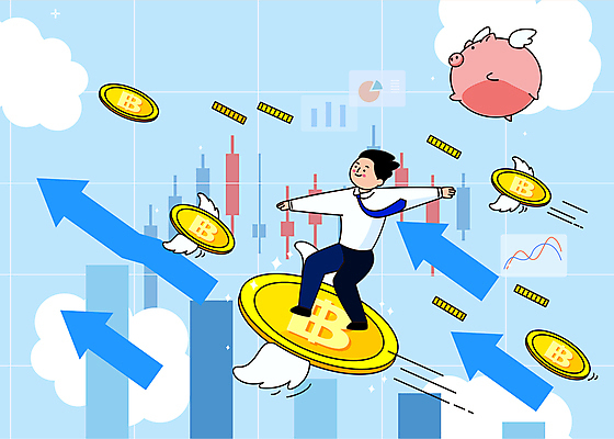 전신 구름 남자 화살표 하늘색 날개 일러스트 그래프 한명 서기 정장 성인 동전 돼지저금통 비행 비즈니스맨 서핑 재테크 투자 상승 성인남자한명만 가상화폐 국내일러스트 AI파일 자연요소 1 옷 컨셉 돈 비즈니스 모션 사람 금융 파란색 저금통 수상스포츠 직장인 남자한명만 성인남자만 파일형식 벡터