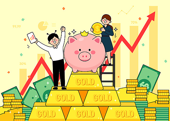 전신 여자 남자 화살표 지폐 돈 일러스트 사다리 성공 그래프 왕관 서기 들기 정장 성인 두명 스마트폰 노란색 동전 돼지저금통 비즈니스맨 비즈니스우먼 황금 재테크 투자 금화 개미 금괴 동전탑 성인만 국내일러스트 AI파일 옷 컬러 곤충 컨셉 비즈니스 모션 사람 금융 핸드폰 스마트기기 쌓기 저금통 도구 직장인 재산 파일형식 벡터