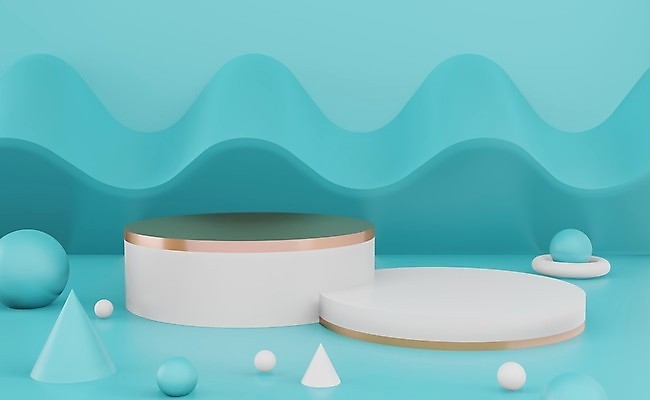 포토 JPG 해외이미지 디자인 하늘색 백그라운드 사람없음 3D 공백 무대 단상 엘리먼트 포디움 목업 해외포토 파란색 디지털합성 파일형식 이미지허브