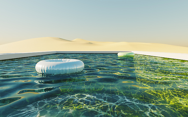 포토 JPG 해외이미지 물결 모래 하늘 수영장 사람없음 3D 사막 튜브 해외포토 디지털합성 파일형식 이미지허브