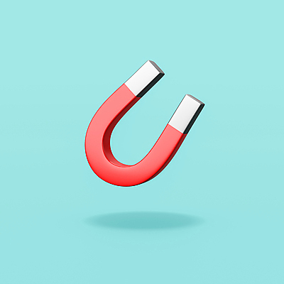 JPG 해외이미지 일러스트 사람없음 3D 오브젝트 파란배경 U자형자석 해외일러스트 백그라운드 파란색 디지털합성 자석 파일형식 이미지허브