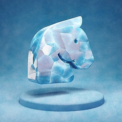 포토 JPG 해외이미지 사람없음 파란색 머리 3D 얼음 말_동물 입체 오브젝트 해외포토 자연요소 컬러 포유류 신체부위 디지털합성 파일형식 이미지허브