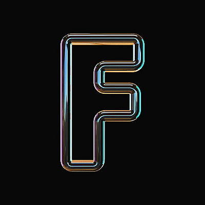 포토 JPG 해외이미지 알파벳 영어 타이포그라피 사람없음 그래픽 3D 입체 네온 F 해외포토 문자 디지털합성 파일형식 이미지허브