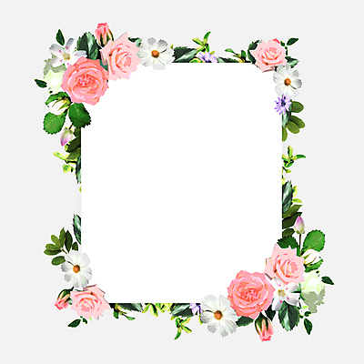 JPG 해외이미지 디자인 꽃 백그라운드 잎 일러스트 프레임 사람없음 낭만 해외일러스트 식물 컨셉 파일형식 이미지허브