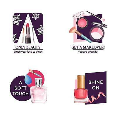 EPS 해외이미지 리본 일러스트 텍스트 타이포그라피 사람없음 립스틱 눈송이 심볼 향수 매니큐어 눈꽃무늬 메이크업브러쉬 섀도우브러쉬 섀도우팔레트 향수병 브랜딩 해외일러스트 문자 무늬 눈꽃 눈_날씨 화장품 붓 병_담는 파일형식 벡터 이미지허브