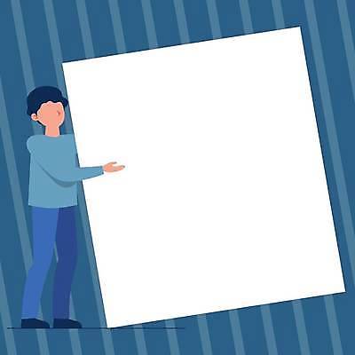 EPS 해외이미지 전신 남자 일러스트 프레임 한명 들기 성인 파란색 사각형 가리킴 성인남자한명만 카피스페이스 해외일러스트 도형 1 컬러 모션 사람 손짓 공백 남자한명만 성인남자만 파일형식 벡터 이미지허브