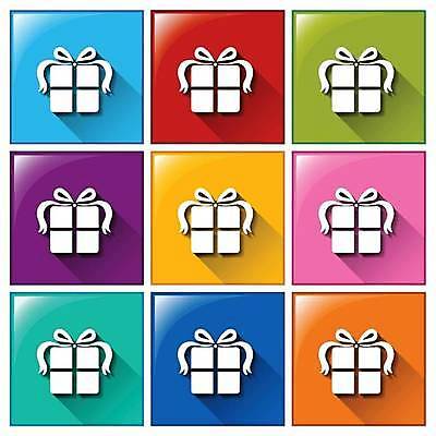 EPS 해외이미지 일러스트 버튼 사람없음 선물상자 컬러풀 해외일러스트 컬러 선물 상자 파일형식 벡터 이미지허브