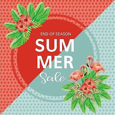 EPS 해외이미지 두마리 일러스트 프레임 타이포그라피 사람없음 빨간색 쇼핑 세일 원형 플라밍고 열대잎 프레임일러스트 히비스커스 해외일러스트 도형 문자 꽃 컬러 잎 2 조류 파일형식 벡터 이미지허브