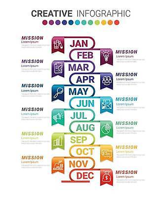 EPS 해외이미지 템플릿 디자인 선 백그라운드 컨셉 일러스트 비즈니스 그래프 그래픽 세로 컬러풀 숫자 자료 웹 인포그래픽 정보 성장 시간 원형 발표 연결 연도 심볼 보고서 레이아웃 단계 월 진행 마케팅 방법 엘리먼트 타임라인 프로젝트 해외일러스트 도형 문자 컬러 인터넷 날짜 파일형식 벡터 이미지허브