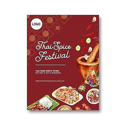 EPS 해외이미지 포스터 일러스트 마늘 사람없음 홍고추 절구 태국음식 버건디 해외일러스트 채소 고추 빨간색 도구 동양음식 파일형식 벡터 이미지허브